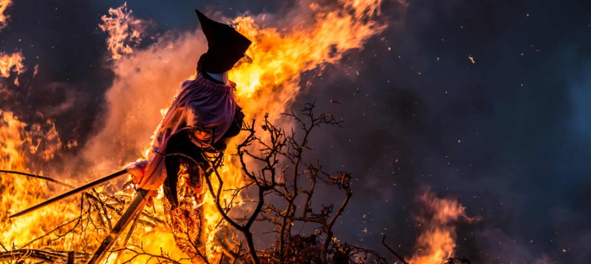 Photo of Witch Burning Efigy